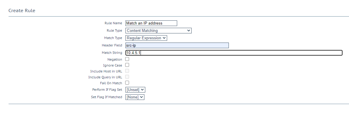 ソースIPアドレスによるマッチングの設定方法